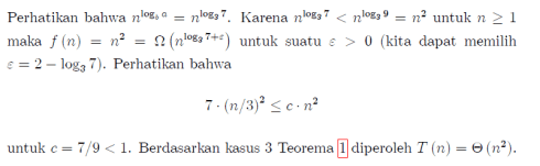 solusi master theorem 3