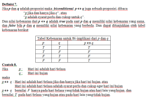 tabel kebenaran bi-implikasi